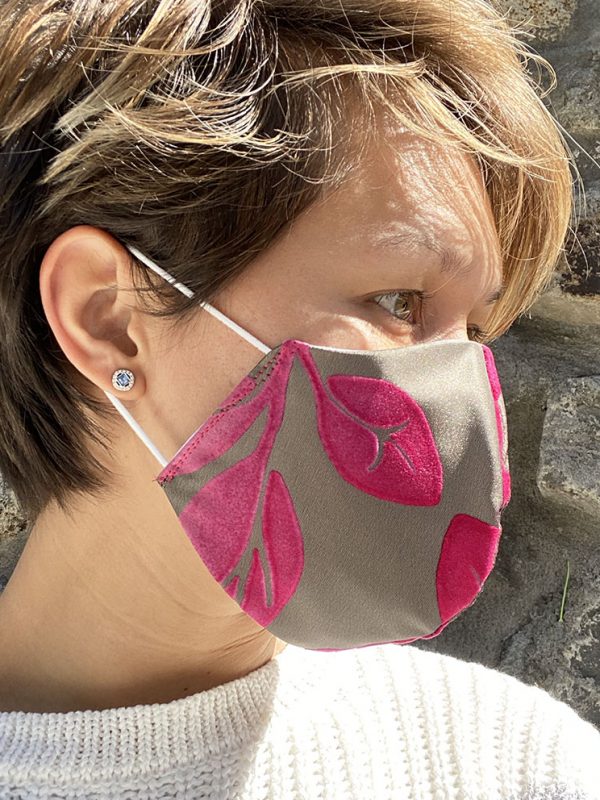 Masque kaki fushia