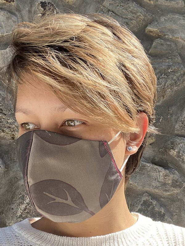 masque Kaki feuille